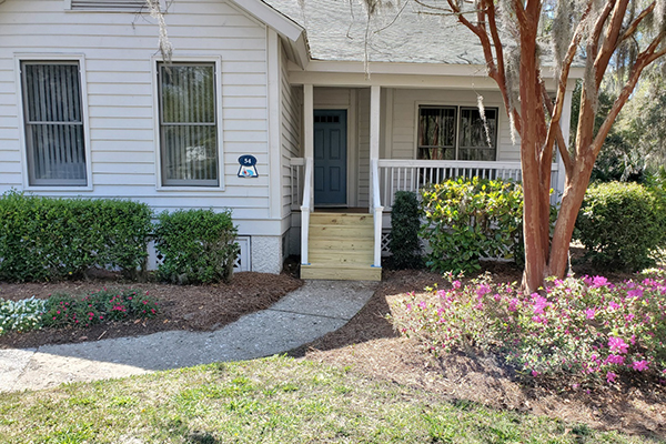 New stairs at the Cottages to ease your entry