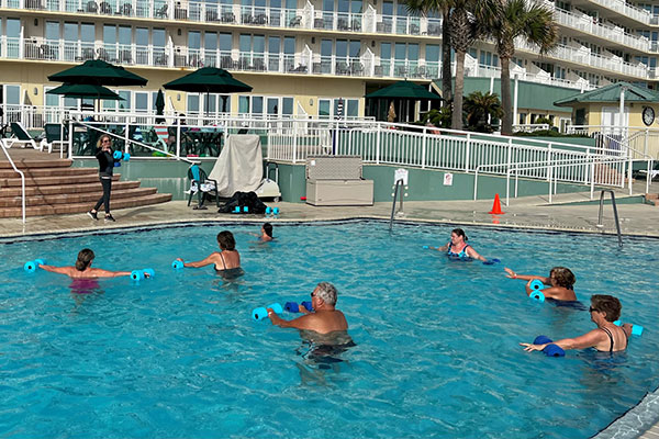 Have a little fun and exercise in the pool