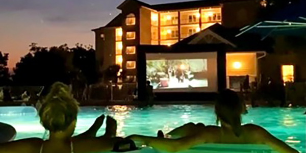 Enjoy a movie from the Pool this summer under the stars
