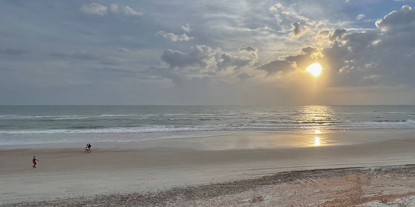 Start your day with a morning walk on the beach!